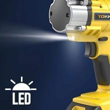 Electric Grease Gun–10,000 PSI Cordless Grease Gun Kit with 2 Batteries,21” Flexible Hose, Variable Speed Trigger & LED Light–Compatible with Ma-Kita 18V/21V Batteries