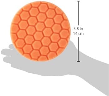 Chemical Guys BUFX_102_HEX5 Hex-Logic Medium-Heavy Cutting Pad, Orange, 5.5" Pad Made for 5" Backing Plates, 1 Pad Included