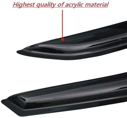 2022-2026 Tape-On Rain Guards for Honda Civic Sedan Side Window Visor Deflectors Lx Ex Si Hpt Sport Touring Durable Vent Shades 2023 2024 2025