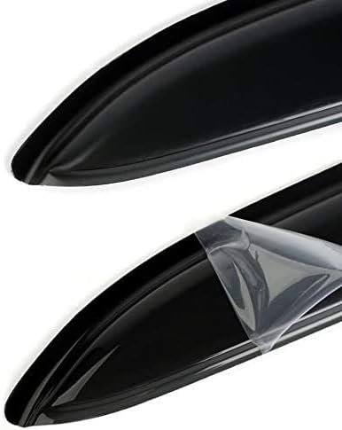 Original 2pcs Rain Guards Set, Outside Mount Window Deflectors, Good Looking Side Window Visors Compatible with 1997-2006 Jeep TJ 1997-2006 Jeep Wrangler |92054|