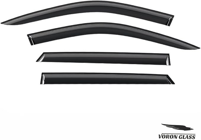 Voron Glass Tape-on Extra Durable Rain Guards for Dodge Durango 2011-2026, Window Deflectors, Vent Window Visors, 4 Pieces - 120235