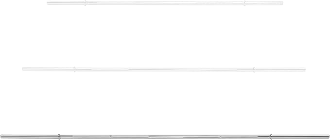 Philosophy Gym 1" Standard Weightlifting Barbell - Straight Bar with Smooth Sleeves