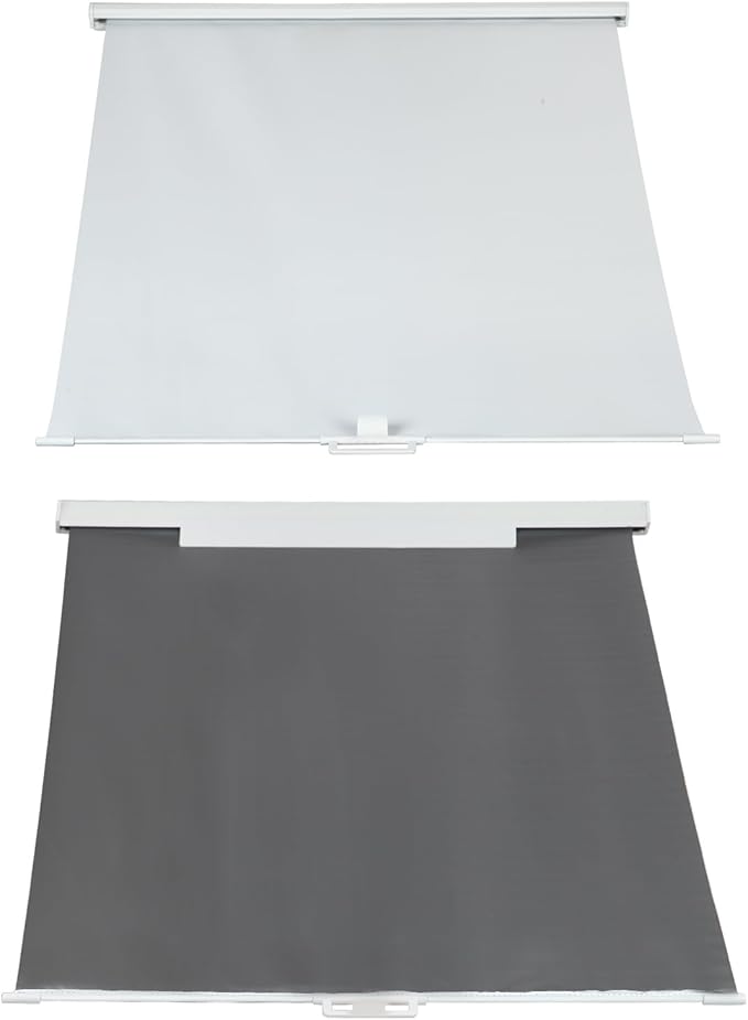 Sun Shade Retractable White For 14" x 14" RV Roof Vent Fan
