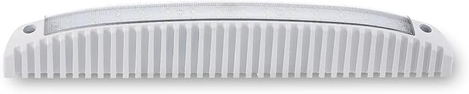 Raycharm 15.4" RV & Boat Low-Profile LED Work Light Fixture, 40° Down Angle Focused Flood Beam, 6000K Cool-White, High Light-Output Low Ampere, Wateproof White Finish, 12V/24V, 1-Pack