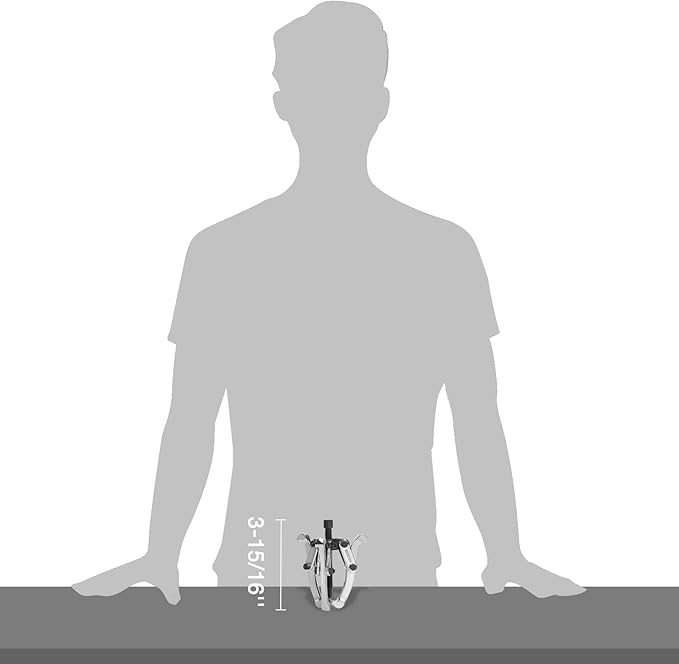 DURATECH 3-Inch 3-Jaw Gear Puller, Removal Tool for Gears, Pulleys, Bearings and Flywheels, Fully Assembled, CR-V Steel