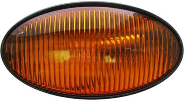 Optronics RVPL5AB Porch Oval W/o Switch; Black Base: