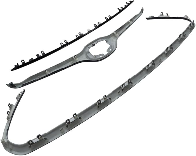 ZXMOTO For 2020 2021 2022 Toyota Highlander Frame Front Grille Cover Trim,Gloss Black