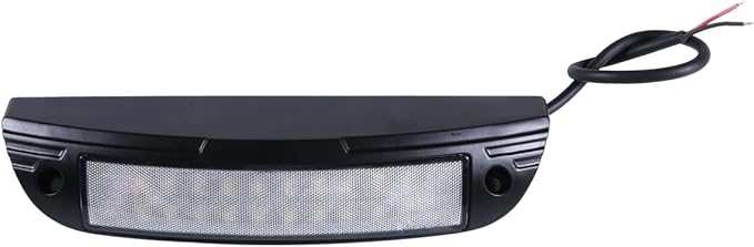 9 Inch RV LED Exterior Light Fixture, 6000K Cool White Flood Beam LED Porch Outdoor Utility Light, 12V/24V DC Work Scene Lighting for Truck/Camper/Boat/Trailer, Black Finish, 1-Pack