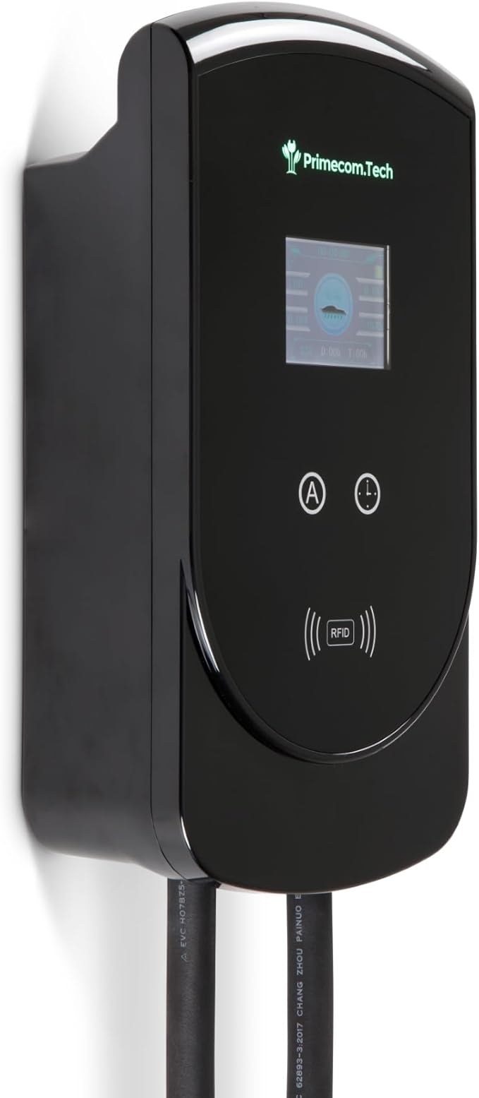 277/480 Volt AC 1 Phase (277 Volt) J1772 Level 2 EV Charger 80 Amp with up to 50 Feet Cord Lengths (18 Feet)