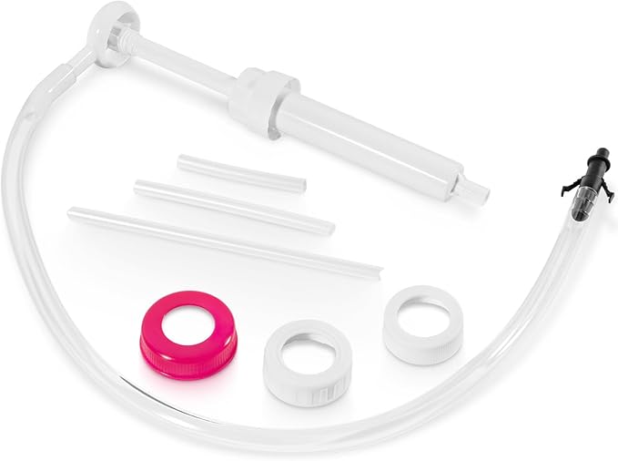 30cc Hand Oil Transfer Pump Fluid Pump for Gallon Bottles and Wide-Mouth Quart Bottles - Transfers Gear Oil, Transmission Fluid, Differential Fluid, and Antifreeze