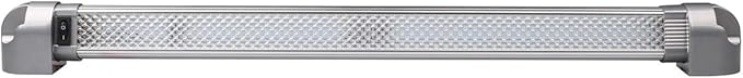 Lightronic RV LED Porch Awning Light Fixture 30", 6000K Cool-White, High Light-Output Low Current Draw, Integrated On/Off Rocker Switch, Heavy-Duty Aluninum Housing, 12V/24V DC, 1-Pack