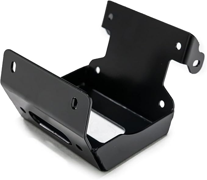 SuperATV 3500 lb Black Ops Winch with Heavy Duty Winch Mounting Plate Compatible with Honda Foreman TRX 500 / Rancher/Rubicon (See Fitment) | 3/16" Steel Plating