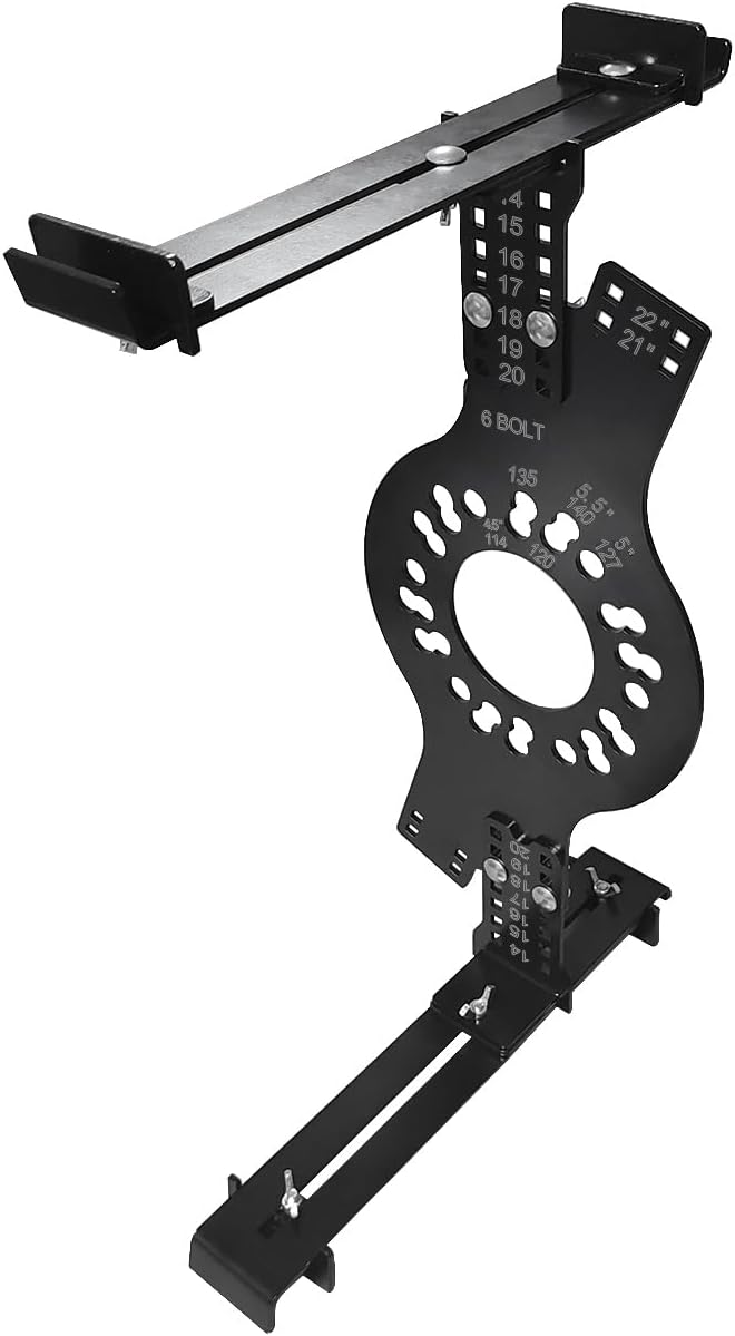 14"-22" Wheel Fitment Simulator Tool, 6 LugTire Rim Size Measuring Mockup Tool, Wheel Offset Measuring Tool