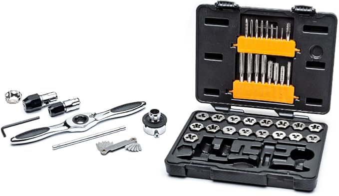 GEARWRENCH 42 Pc. SAE Ratcheting Tap and Die Set - 3885
