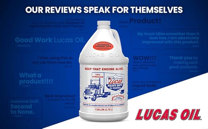 Lucas Oil 10002 Heavy Duty Oil Stabilizer - 1 Gallon (Pack of 4)