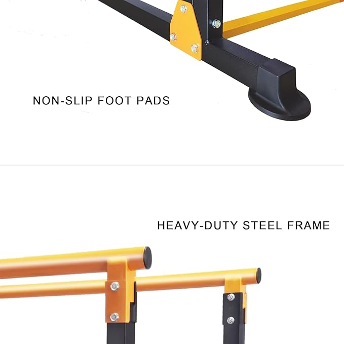 Multi-Function Dip Stands Home Gym Parallel Bars Workout Dip Station Strength Training Fitness