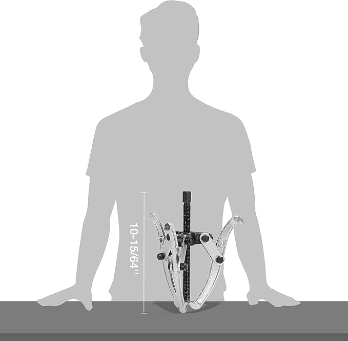 DURATECH 8-Inch 3-Jaw Gear Puller, Removal Tool for Gears, Pulleys, Bearings and Flywheels, Assembly Required, CR-V Steel