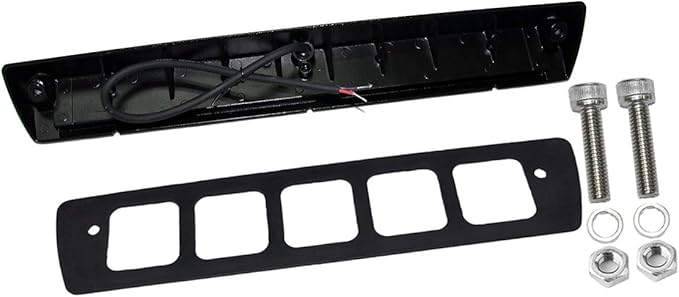 Raycharm 18" RV Exterior LED Awning Light Fixture, 40° Down Angle Flood Beam, 4000K Natural-White, 12V/24V DC, High Lumen Output Low Current Draw, Aluminum Housing Black Finish, 1-Pack