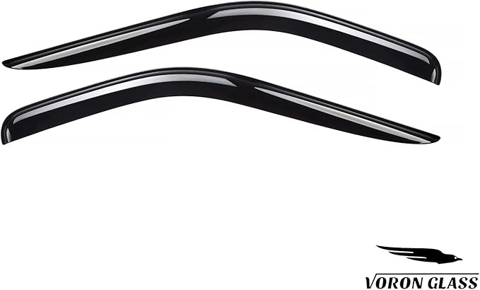 Voron Glass Tape-on Extra Durable Rain Guards for Ford Transit 2014-2026, Window Deflectors, Vent Window Visors, 2 Pieces - 110202