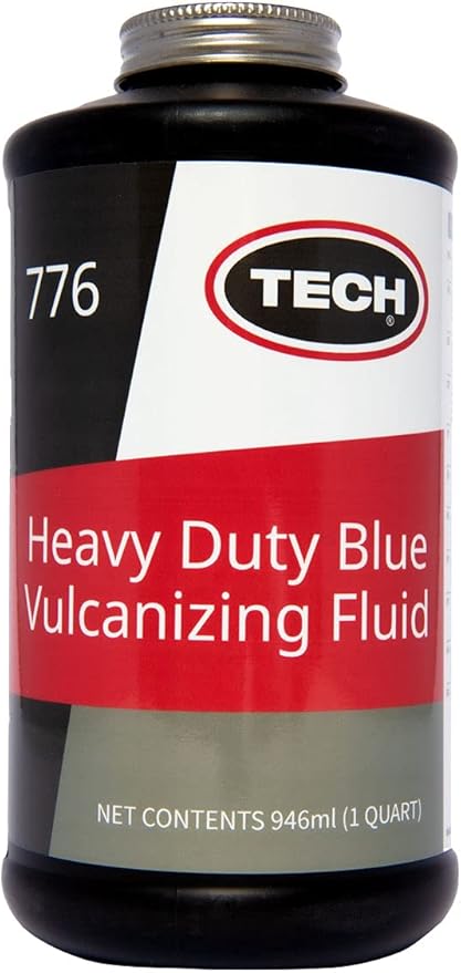 Heavy-Duty Blue Vulcanizing Fluid - Ideal for Larger Tire Repairs and Tube Repairs in Radial or Bias Tires, 1 Quart