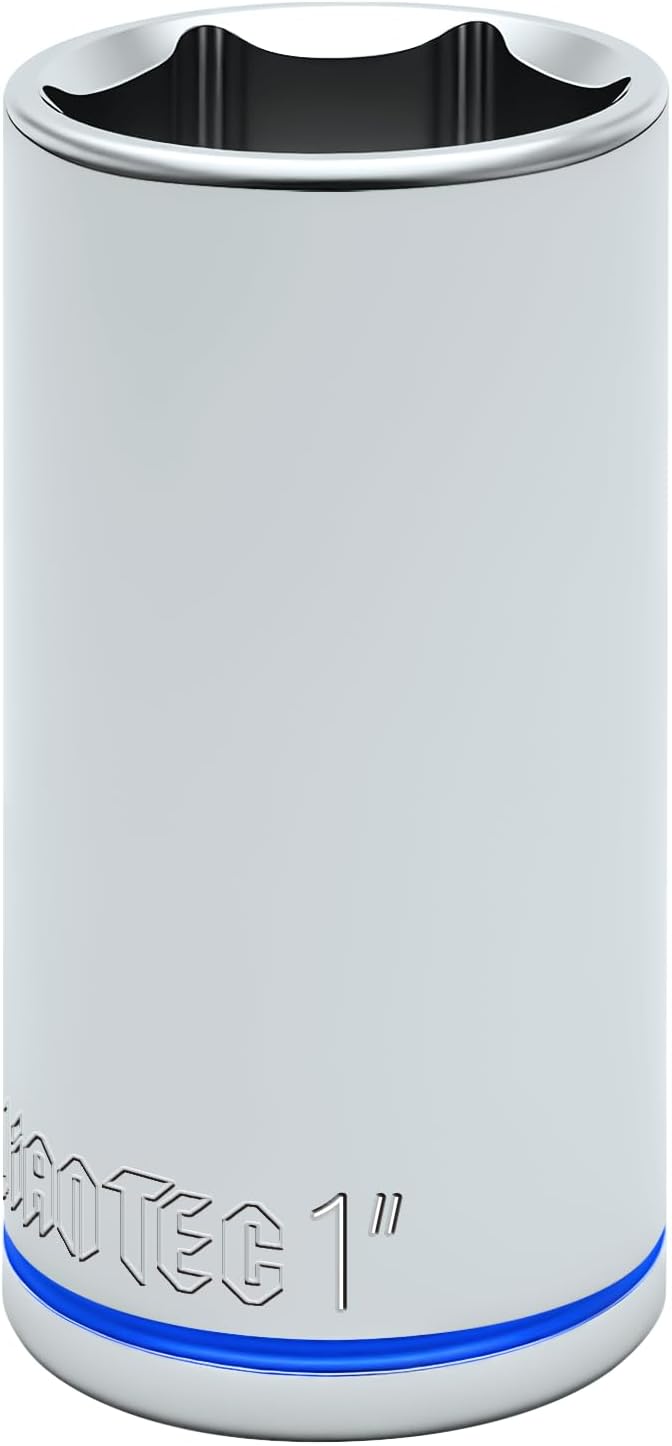 6-Point Deep Impact Socket, 3/8-Inch Drive 1" Socket, CR-V Drive Socket for Auto Repairing and Household