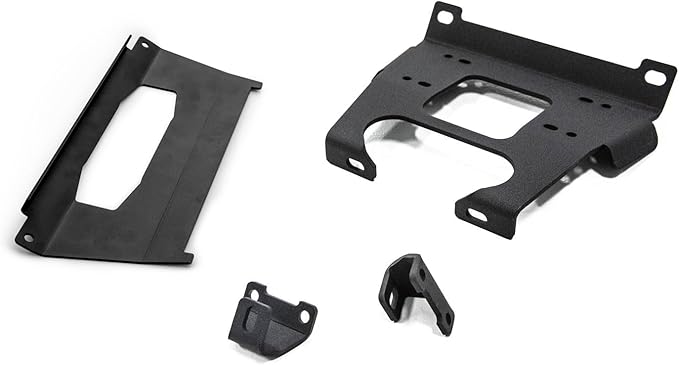 SuperATV Winch Mounting Plate for 2017-2018 Polaris RZR XP Turbo/XP 4 Turbo | RZR Winch Plate Compatible with Many OEM and Aftermarket Winches | No Drilling Required