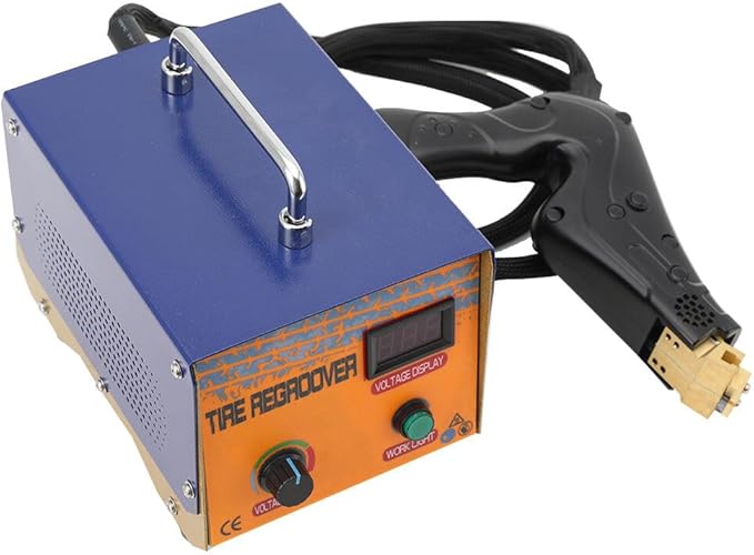 1000W Tire Groover Machine, 110V Rubber Tire Regroover Machine Tire Grooving Tool Iron Tire Groover Cutter with 20 pcs Blades Tire Groover Heated Machine for Rubber and Tires