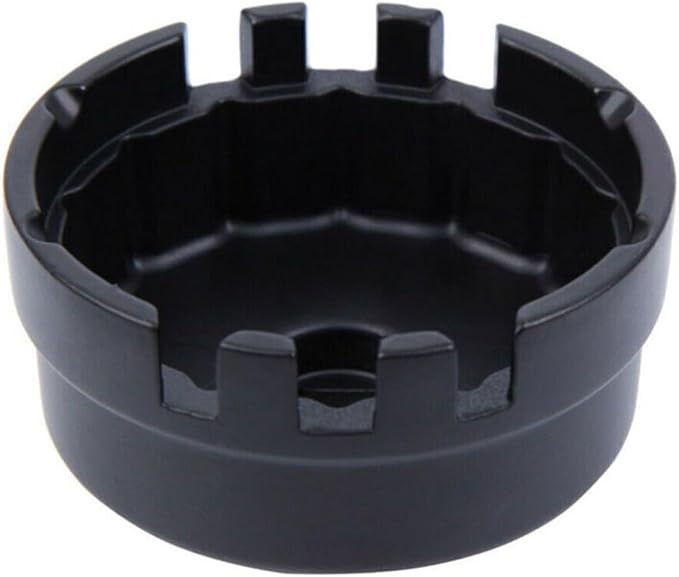 64.5mm Oil Filter Wrench Fits for Camry Lexus 4Runner 2.0L - 5.7L Engines with Cartridge Style Oil Filter System, 14 Flutes, 4 Slots Oil Filter Removal Tool, Black