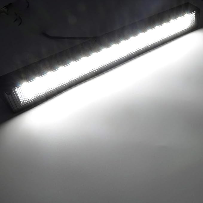 LED RV Lights Exterior, 22.4 Inch Camper Outdoor Replacement Lighting Fixture, 12V/24V DC 6000K Down Angle Flood Beam, for RVs Trailer Motorhome Campervan, Black Finish, 1 Pack