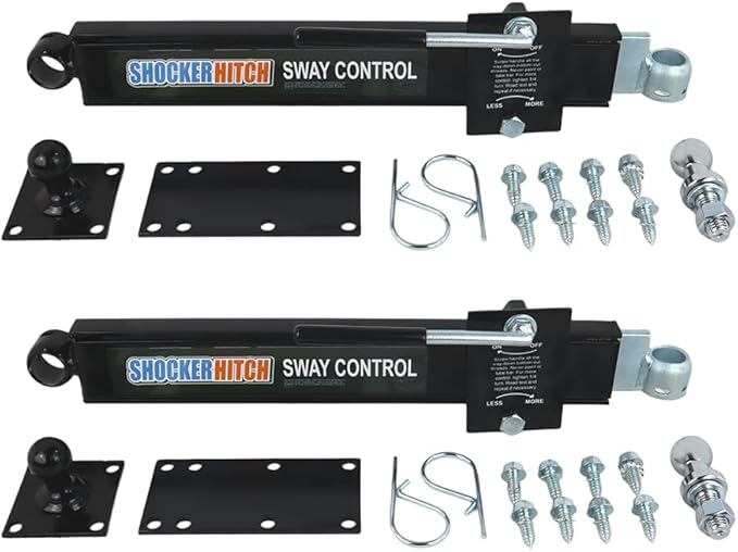 Shocker HD Max Air Drop Hitch & Sway Control Towing Kit, Fits 2" Hitch Has 2-5/16"Ball