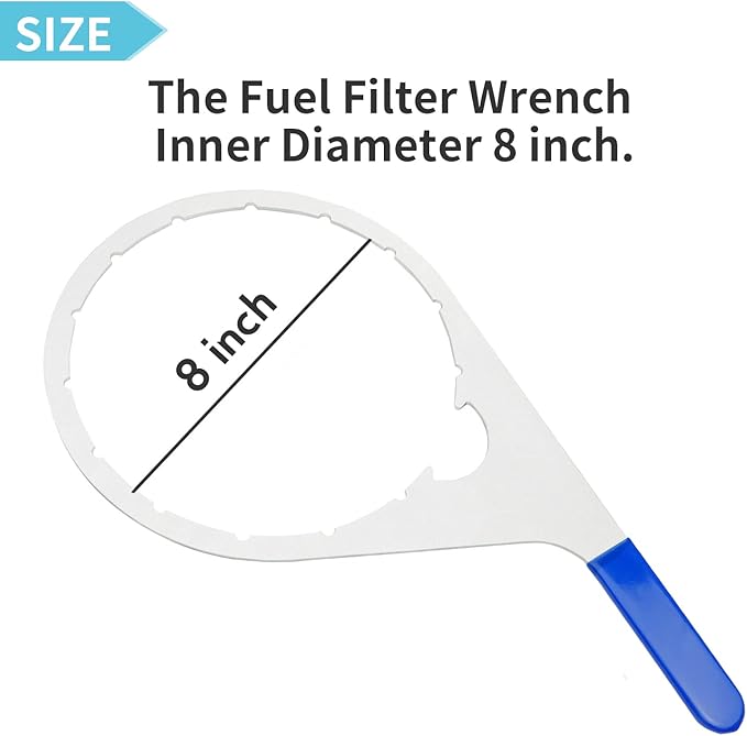 8" Fuel Filter Collar/Vent Cap Wrench for 482017 Compatible with Fuel Pro 482 483 485 487 488 & Shop Pro FXPInner with 8 inch Inner Diameter