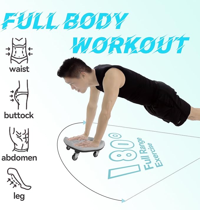 Ab Roller Wheel for Core Workout, Ab Wheel Exercise Equipment for Home Gym