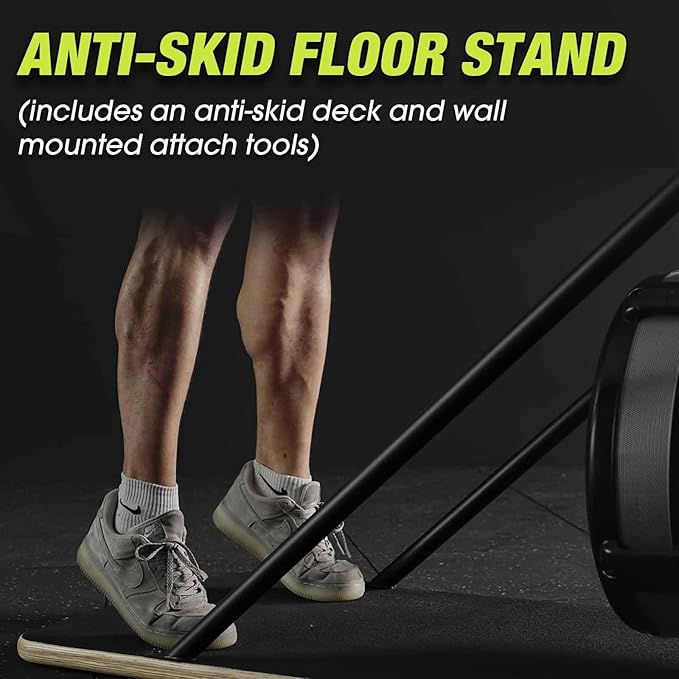 Ski Exercise Machine, GMWD Ski Equipment Indoor Aerobic Wind Resistance Machine, Indoor Strength Training Home Gym Equipment