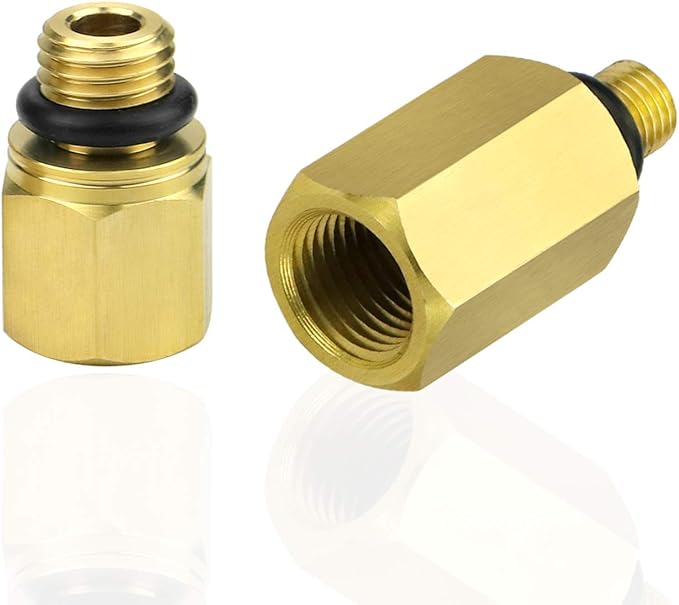 Mekar 2PCS Oil Rail Adapters Kits and 1 PC 6.0 High Pressure Oil Pump IPR Valve Air Test Fitting Tool Compatible with Ford 6.0L Powerstroke Diesel Engine