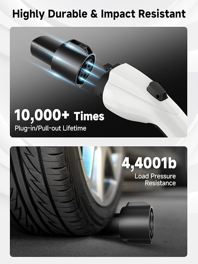 J1772 to Tesla Charging Adapter, 80A 250V EV Charger Adapter for Tesla Model S/3/X/Y/Cybertruck, Compatible with Level 1 & Level 2 J1772 Chargers, Fast and Safe Charging