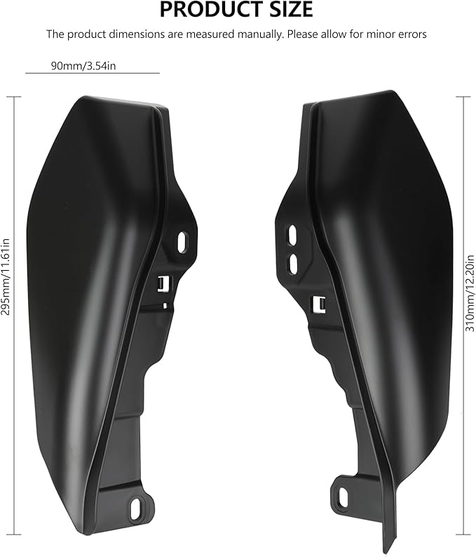 Motorcycle Mid Frame Air Deflectors Heat Shields Kits Fit for Harley Davidson Touring Street Glide Road Glide Electra Glide Road King Ultra Limited Tri Glide CVO 2009-2024 Matte Black
