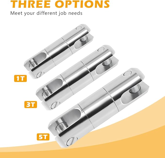 1 Ton Cable Pulling Swivel for Electricity Construction, Wire Bearing Breakaway Swivel - 1 Pack