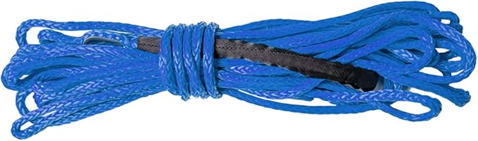 SuperATV 50 ft. Synthetic Winch Rope Replacement - for 3500 lb. Winch - Blue