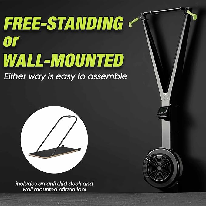 Ski Exercise Machine, GMWD Ski Equipment Indoor Aerobic Wind Resistance Machine, Indoor Strength Training Home Gym Equipment