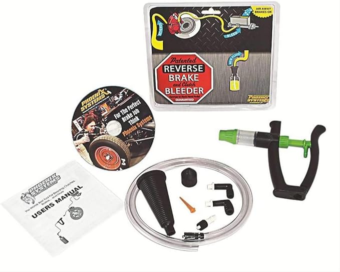 Phoenix Systems (2104-B) V-5 Reverse Brake Bleeder, Light Duty One Person, Fits all makes and models