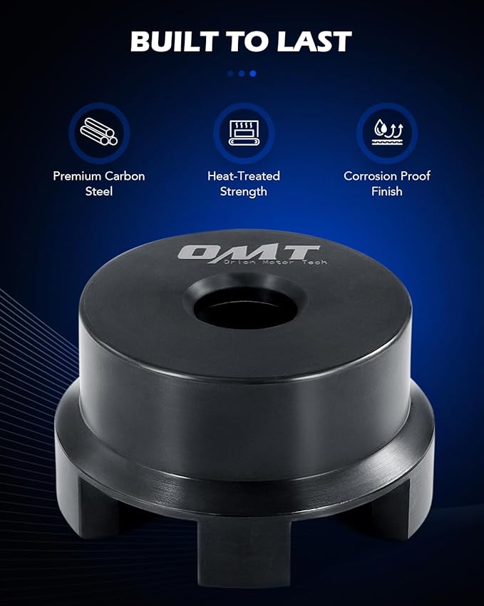 Orion Motor Tech Wheel Bearing Puller Tool Kit Compatible with Harley Davidson Motorcycles, Wheel Bearing Removal & Installation Tool for 3/4" 1" 25mm Bearings, 18pc Harley Wheel Bearing Tool