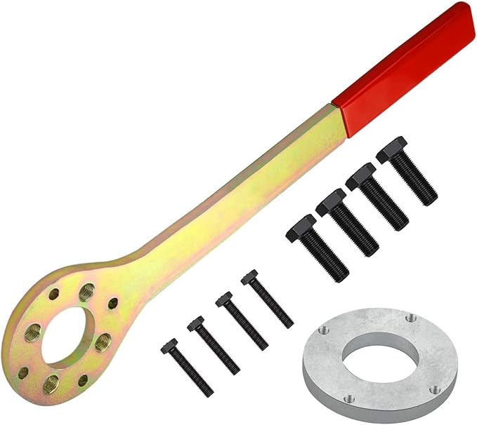 Crank Pulley Tool Kit Screw Wrench Holder Compatible with Subaru Imprezas Legacy Outback Foresters XT Baja SVX Saab 9-2X