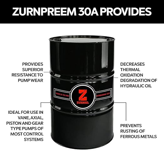 Zurnpreem 30A Premium AW 68 Hydraulic Fluid, 55 Gallons