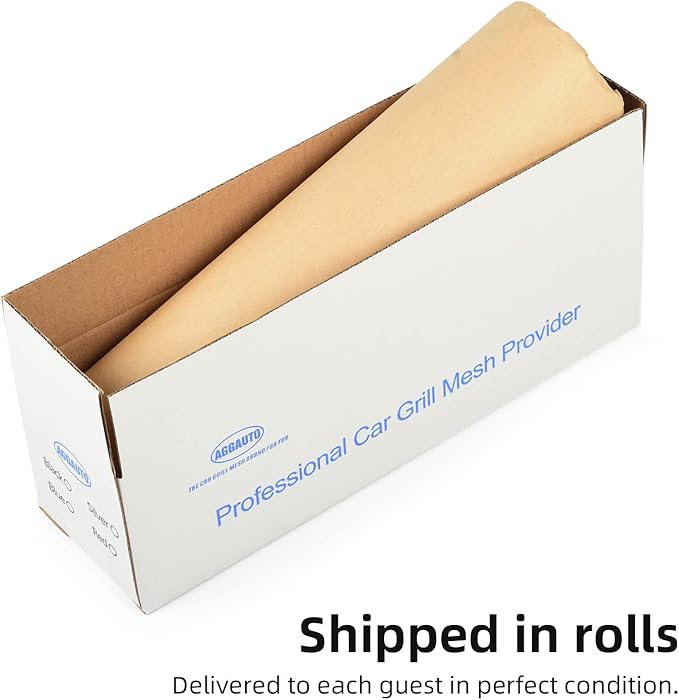 AggAuto 47x16 inches Car Pickup Truck Grill Mesh Spoiler Bumper Vent Aluminum Alloy Automotive Grille Insert Air Intake Racing Honeycomb Hole 6mm Spacing 1mm Silver