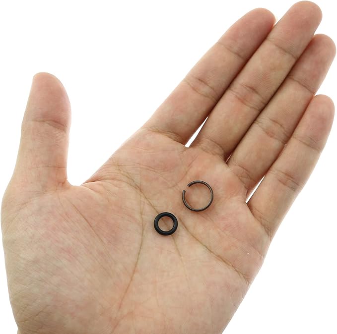 Maxmoral 6 Sets 1/2" Impact Wrench Socket Retainer Rings with O-ring Fits Replacement Impact Wrench Square Drive Socket Retainer Ring