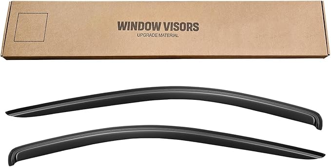 Window Rain Guards Visors for 2002-2008 Dodge Ram 1500 Regular Cab, Out-Channel Window Vent Wind Deflectors Shades for 2003-2009 Ram 2500 3500 Standard Cab