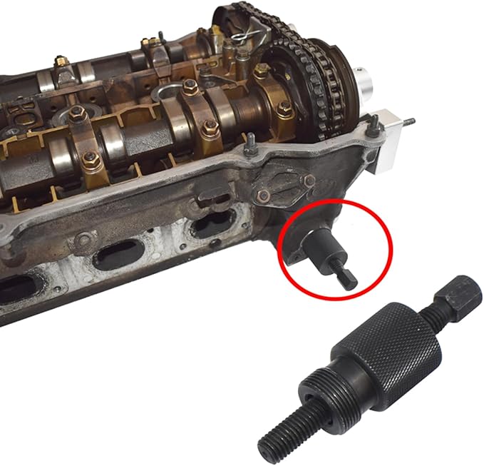 Double Vanos Camshaft Alignment Locking Tool Kit, Compatible with BMW M52, M52TU, M54, M56, 325i, 325xi, 325Ci, 330i, 330xi, 330Ci, 328i, 328Ci, 528i, 525i, 530i, X3 2.5i / 3.0i, with Gloves