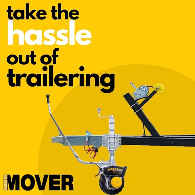 Mini Mover 3 Plus Trailer Jockey Wheel, 12v Electric, Moves 6000 lbs Rolling Weight (Mini Mover 3 Plus)