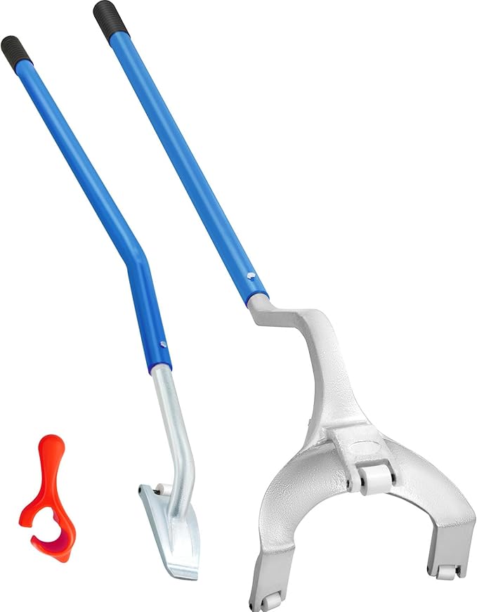 VEVOR Tire Mount Demount Tool 22.5" to 24.5" Tire Changer Steel Bead Breaker Extra Bead Holder Tubeless Truck Manual Tire Changing Tools for Car Repairing(Blue)