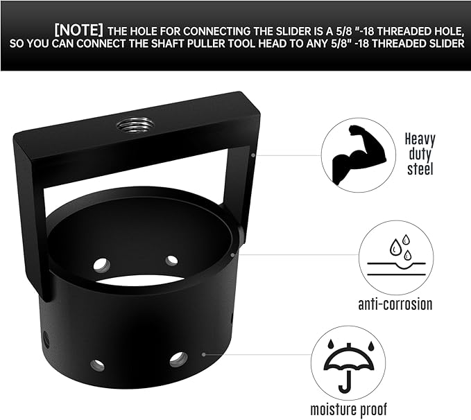 Upgraded Version Thickened SXS CV Axle Shaft Puller Tool,UTV CV Axle Removal Tool,ATV Bearing Puller,Side by Side Bushing Puller (3 inch ID)